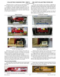 Collecting Canadian Tire - Part 2  Die cast Collectible Vehicles by John Merrick #905