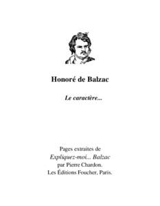Honoré de Balzac : Biographie