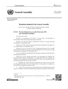 Foreign relations of the Palestinian National Authority / Middle East / Palestinian nationalism / Palestinian refugees / Arab–Israeli War / State of Palestine / Refugee / United Nations General Assembly Resolution 194 / United Nations Security Council Resolution / International relations / Palestinian territories / Israeli–Palestinian conflict