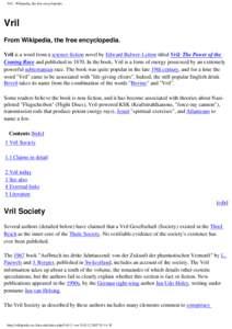 Vril - Wikipedia, the free encyclopedia