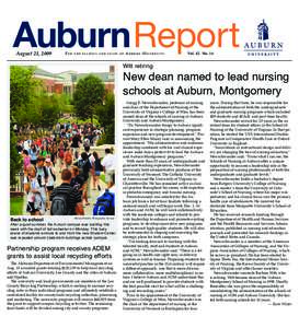 AuburnReport August 21, 2009 For  t h e f a c u l t y a n d s t a ff o f