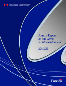 Annual Report on the Access to Information Act[removed]  TABLE OF CONTENTS