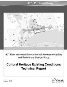 Cultural Heritage Existing Conditions Technical Report