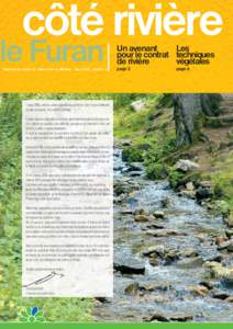 côté rivière  le Furan Magazine du contrat de rivière Furan et affluents _ Mars 2009 _ Numéro 3