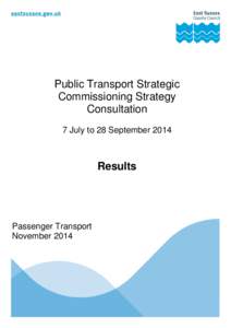 Report -  Bus Strategy consultation