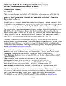 Neurotrauma / Traumatic brain injury / Geography of North Dakota / North Dakota / Geography of the United States