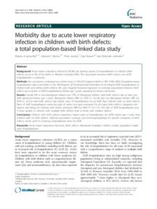 Congenital heart defect / Congenital heart disease / Bronchiolitis / Human respiratory syncytial virus / Demographics of the United States / Holoprosencephaly / Prenatal diagnosis / Health / Viral diseases / Medicine