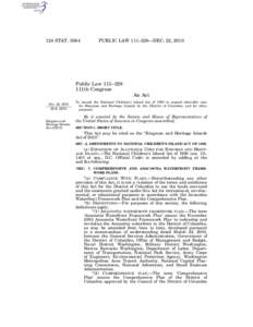124 STAT[removed]PUBLIC LAW 111–328—DEC. 22, 2010 Public Law 111–328 111th Congress