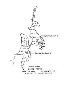 DAVID POND Fayette Twp., Kennebec County U.S.G.S. Fayette, Maine Fishes Rainbow smelt Smallmouth bass