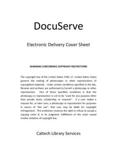 Microsoft Word - Electronic Delivery Cover Sheet.docx