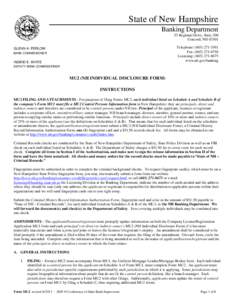 State of New Hampshire Banking Department 53 Regional Drive, Suite 200 Concord, NH[removed]Telephone: ([removed]Fax: ([removed]