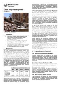 accommodation, or settled near their damaged/destroyed home. Understanding the coping mechanisms and aspirations of the affected households is instrumental in developing response options, which support, rather than under