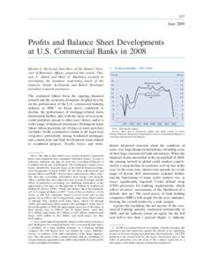 A57  June 2009 Profits and Balance Sheet Developments at U.S. Commercial Banks in 2008