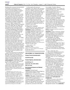 [removed]Federal Register / Vol. 72, No[removed]Tuesday, August 7, [removed]Proposed Rules finalizing this proposed rule potentially could delay or prevent the U.S.