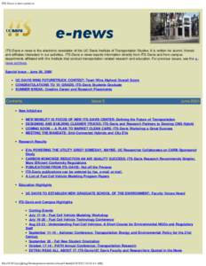 ITS-Davis e-news archives