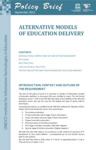 Policy Brief  UNESCO Institute for Information Technologies in Education September 2012