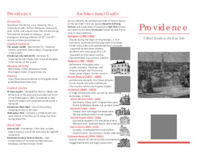 Providence Tourist Brochure