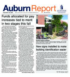 AuburnReport September 16, 2011 For  t h e f a c u l t y a n d s t a ff o f