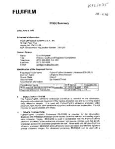 K210Y  FUJIFILM JUN[removed]k) Summary
