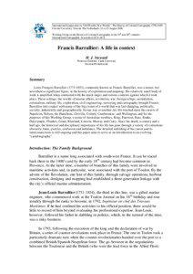 Francis Barrallier / British people / Barrallier Island / Barrallier / HMS Lady Nelson / Western Port / Charles Francis Greville / Matthew Flinders / Toulon / Exploration / Milford Haven / United Kingdom