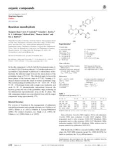 organic compounds Acta Crystallographica Section E Structure Reports Online ISSN[removed]