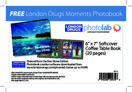 FREE London Drugs Moments Photobook  an Our Hawaiiion Vacat