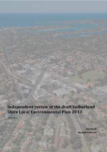 Independent review of the draft Sutherland Shire Local Environmental Plan 2013