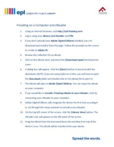 Microsoft Word - Freading on a Computer and eReader.docx