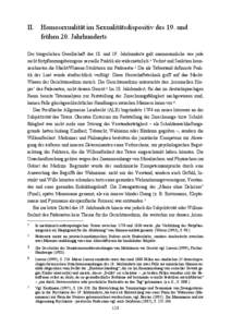 II. Homosexualität im Sexualitätsdispositiv des 19. und frühen 20. Jahrhunderts Der bürgerlichen Gesellschaft des 18. und 19. Jahrhunderts galt mannmännliche wie jede