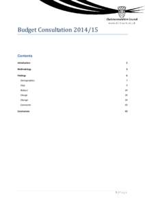 Budget Consultation[removed]