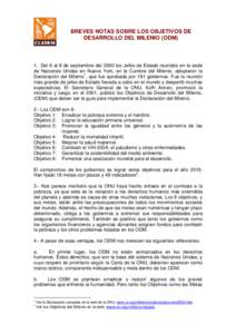 Microsoft Word - BREVES NOTAS SOBRE LOS OBJETIVOS DE DESARROLLO DEL MILENIO.doc