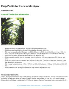 Crop Profile for Potatoes in Michigan