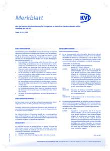 Merkblatt über die Familien-Unfallversicherung für Kleingärtner im Bereich des Landesverbandes auf der Grundlage der AUB 95 StandVERSICHERUNGSUMFANG