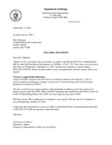 BPA[removed]FOIA Correspondence