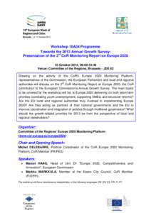 Microsoft Word - 10A04_3rd CoR Monitoring Report Europe 2020_final agenda.doc