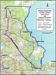 Green Mountain Scenic Byway Route and Corridor Boundary