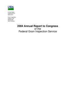 Inspection / United States Department of Agriculture / Government / Agriculture / United States Grain Standards Act / Grain Inspection /  Packers and Stockyards Administration / Canadian Grain Commission / Grain Standards Act