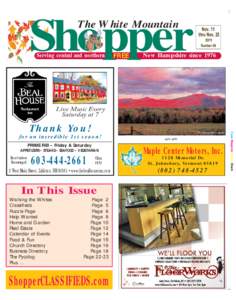 Shopper The White Mountain Serving central and northern  FREE