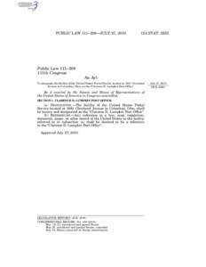 PUBLIC LAW 111–208—JULY 27, [removed]STAT[removed]Public Law 111–208 111th Congress