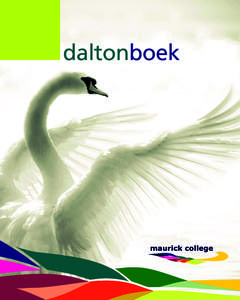 daltonboek  Colofon Redactie Mascha Klerx, Sjors van de Greef, Frank Vervoort Eindredactie