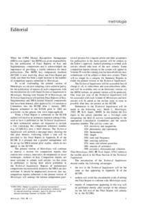 Metrologia Editorial 2002: vol.39 pp1-2