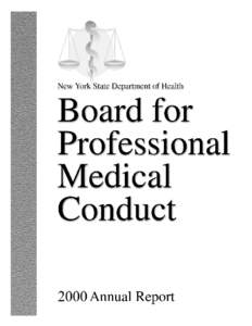 2000 Report - Board of Professional Medical Conduct