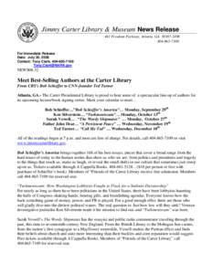 Jimmy Carter Library & Museum News Release