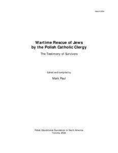 March[removed]Wartime Rescue of Jews