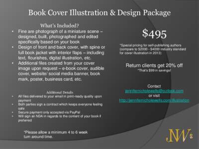 Book Cover Illustration & Design Package What’s Included? • • •