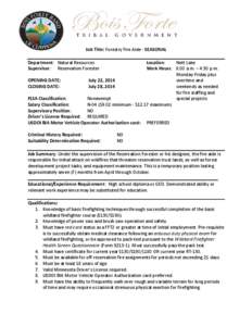 Firefighting / Forestry / Wildfires / Natural hazards / Firefighter / Wildfire / S190 / S130 / Work Capacity Test / Wildland fire suppression / Occupational safety and health / Public safety