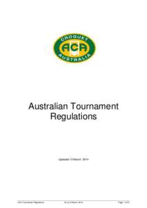 AUSTRALIAN CROQUET ASSOCIATION