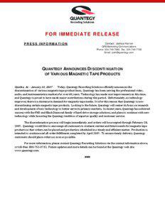    FOR IMMEDIATE RELEASE