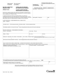 [removed]Record Correction Request Form / Formulaire de demande de correction de dossier