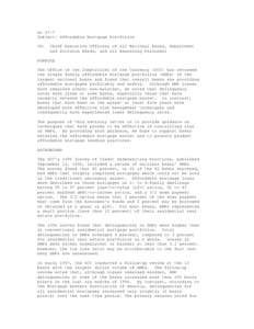 AL 97-7 Subject: Affordable Mortgage Portfolios TO: Chief Executive Officers of all National Banks, Department and Division Heads, and all Examining Personnel